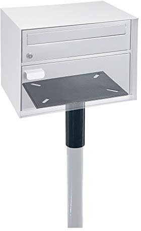profirst Mail PM 632 Adaptateur Boîte aux lettres Noir en tôle d'acier galvanisé Convient pour profirst Boîte aux lettres mailsilver PM 180 et PM 220
