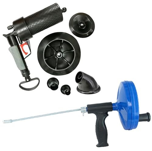 Abflussreiniger Rohrreiniger Rohrreinigungspumpe 4 Bar Druck Rohrreinigungswelle Rohrreinigung-Spirale Rohrreinigungspistole Abflusspumpe