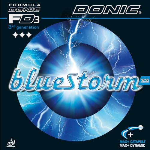 Donic Bluestorm Z2 Table Tennis Rubber (1.9mm, Red)