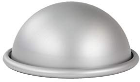 PME Anodised Aluminium Hemisphere Cake Tin, Silver, Small
