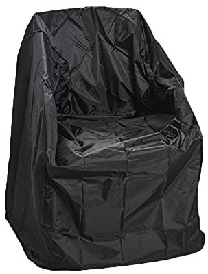 DAIHAN Gartenstuhl Abdeckungen Schutzhülle für Gartenmöbel Wasserdicht Stuhlabdeckung Winddicht,UV-Beständiges,Abdeckplane für Gartenstühle Stapelstühle Balkonstühle,Gartensofa,Schwarz,89x89x120/89cm