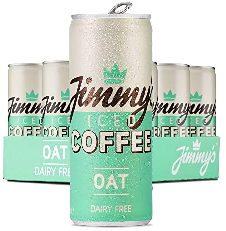 Jimmy's Iced Coffee Oat SlimCan 12x250ml Multipack - Dairy Free Vegan Iced Latte Coffee Case