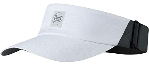 Buff®| Gorra Go Visor Hombre Mujer Adulto Flexible, Ajustable, Visibilidad, Reflectante, Comoda, Calidad, S/M, Blanco