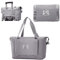 VENUSDALI Reisetasche Damen, Faltbare Reisetasche für Reisen, Weekender Damen groß Reisetasche mit Nassfachfür, Übernacht-Umhängetasche für 15,6-Zoll-Laptop (grau)