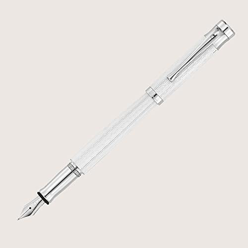 WaldMann TANGO Füllfederhalter mit Edelstahlfeder EF Lack weiß mit Imagination Dekor Federstärke auswählen Extra Fein (EF)