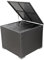Calma Lux® Auflagenbox Kissenbox 300 L mit Deckel 75x75x65cm Wasserdicht Gasdruckfeder Garten Aufbewahrungsbox Balkon Truhe Abwaschbar Polyrattan Schwarz (Schwarz)