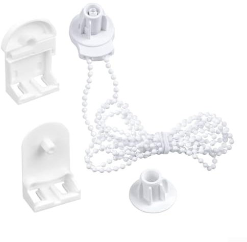 Kit de reparación de persianas enrollables, kit de reparación de repuesto de persiana enrollable de plástico de 25 mm, para barras de cortina/soportes de persiana opaca