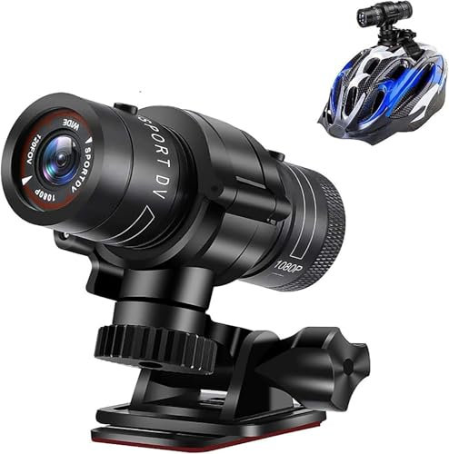 UYIKOO Action Cam 4K, Helmet Camera Bicycle WiFi, Mini Portable Sports Camera, Waterproof Bicycle Camera, 120° Wide Angle Action Cameras, Helmet Action Camera for Outdoor Riding, Skiing