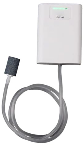 Akvarieluftpump för akvarium Tyst Finbubbla i Resestorlek | Batteridriven Akvarieluftpump för Sportfiskare, Entusiaster, Akvarieägare, Trädgård, Utomhus, Utbildning, Lantbruk, Husbil