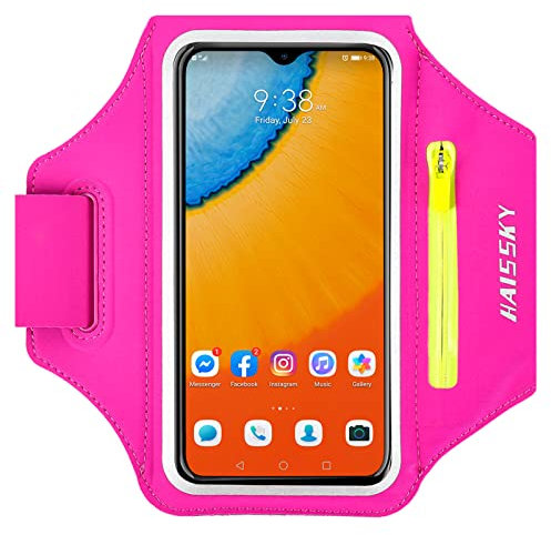 Brazalete Deportivo para Corre con Porta AirPods,Brazalete Movil Running Ajustable,Porta Movil Runnning para iPhone 16 15 14 13 12 11 Pro MAX hasta 6.9 para Correr, Gimnasio, Caminar, Ciclismo
