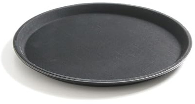 HENDI Serveringsbricka, Rund, Svart, Ø500Mm, 1, Svart
