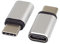 PremiumCord Adattatore USB-C Femmina a USB-C Maschio per Evitare la distruzione dei connettori, Argento