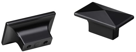 CILEYTION 10 Pieces Heavy-Duty Cabinet Knobs Black Drawer Knobs - Cupboard Door Knobs,Wardrobe Knobs,Door Knobs and Cupboard Knobs
