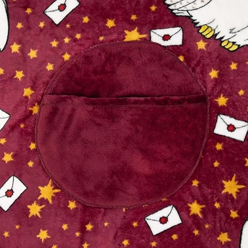 Paladone Harry Potter Hedwig 2-in-1 Cushion Blanket - Officially Licensed Harry Potter Travel Blanket, Foldable Soft Fluffy Throw, Compact Design for Living Room or Bedroom Decor