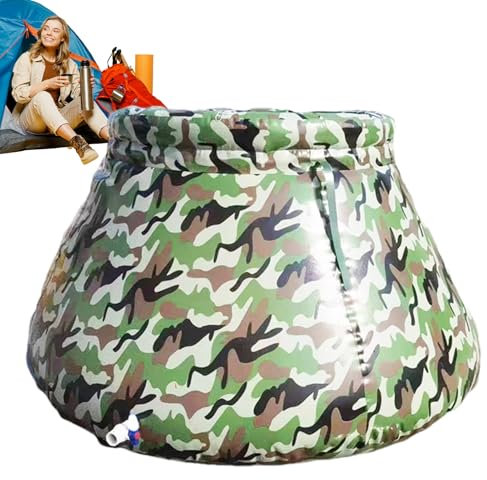 Wasserspeichertank | 100L Faltbarer Wassertank | Weiche Große Kapazität Lagerblase Tragbare Regentonne für Baustelle