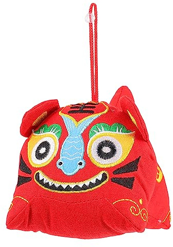 ERINGOGO 1 St Söt Tigerdocka Retro Figurin Dekoration för Kinesisk Nyårs Tiger Doll och Tvättbar Inredning