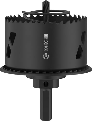 Bosch 1x Lochsäge mit Adapter und Randsenker für Holz und Trockenbauwände (für Trockenbauwand, Weichholz, Ø 68 mm, Professional Zubehör Bohrmaschine)