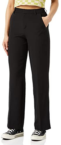 ONLY Damen Onlberry Hw Wide Pant TLR Hose, Black, 40/32