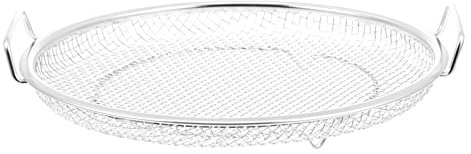 Edelstahl Runder Grillkorb: BBQ Gemüsedampfer Rack mit Griffe Dampfständer 22 cm