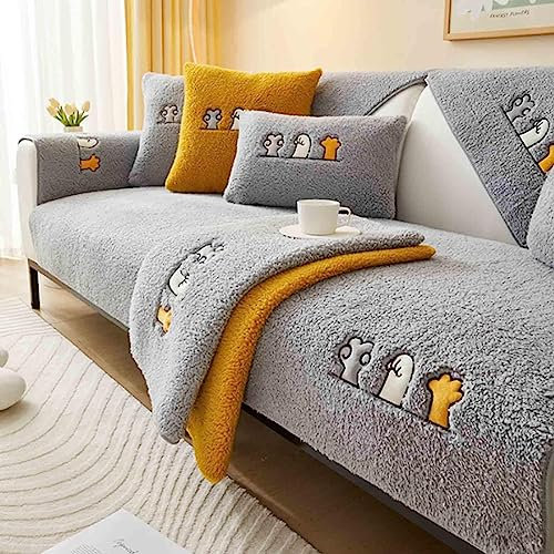 MTHGH sofaschutz，Samt rutschfest l Form 1 2 3 4 Sitzer Sofabezug ，sofaschoner Katze Hund Decke ecksofa Outdoor Sofa Überwurf,D-70x70cm