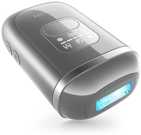 2026 Nuovo Epilatore Luce Pulsata con Doppio Impulso, 22J Epilatore laser Definitiva per peli ostinati,Epilatore laser con 4 °C Ghiaccio in Zaffiro per Donna Ascelle Bikini Corpo(Nero)