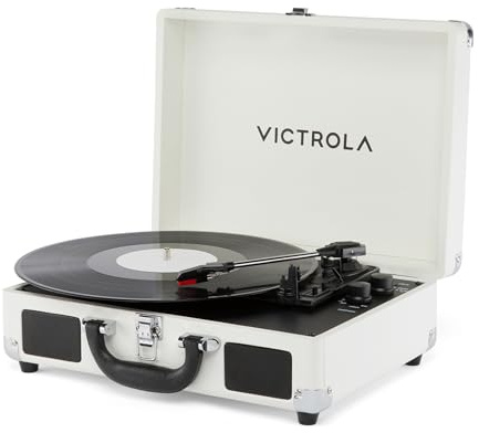 Victrola Journey II - Bluetooth Suitcase Record Player - White