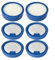 Staubsaugerfilter Set für AEG Serie 7000 6000 Akku-Staubsaugerfilter mit 2 Vorfiltern plus 4 feinen, waschbaren, wiederverwendbaren Staubsaugerfiltern