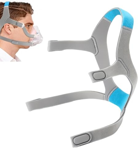 Cpap-huvudbandsersattning för Airfit F20 / Airtouch F20-huvudband, Justerbart ersättningsband för maskrem för Resmed Airfit F20, Tvättbart Unisext Mjukt Bekvämt Cpap-maskband (Endast huvudband)