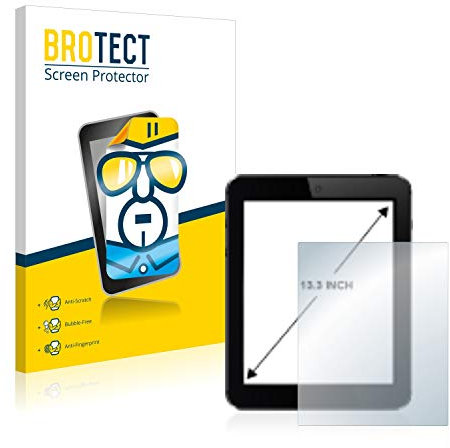 brotect 13.3 Pellicola Protettiva per Tablet PC con 13,3 Pollici (33.8 cm) [285 x 180 mm, 16:10] (2 Pezzi) Trasparente Anti-Impronte