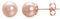 Vogem 8mm Round Pink Pearl Stud Earrings for Women 18ct Rose Gold Plated Ear Studs Earrings Exquisite jewelry