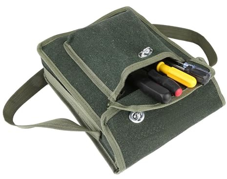 Bolsa de Herramientas, Bolsa Portaherramientas, Bolsa de Almacenamiento de Herramientas de Mantenimiento de Electricista Utilidad para Electricistas, Carpinteros, Construcción(26 x 10 x 29 cm)