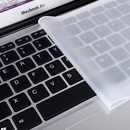 Ultratunt Genomskinligt Silikon, Laptop-tangentbordsskydd Skin Protector för 12 13 14 Laptop, Universal Keyboard Cover