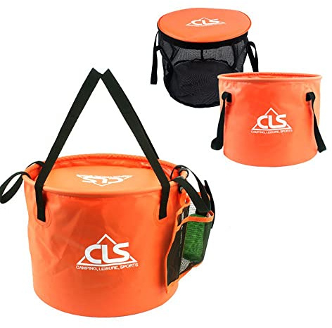 LUMoony Foldable Water Bucket 30 L 4 in 1 Outdoor Bucket Large Capacity Foldable Bucket Folding Bowl Camping for Camping, Fishing, Party and Garden, Car Washing Camping Travel