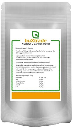 1 kg N-Acetyl-L-Carnitin Pulver | Non-GMO | Vegan | L-Carnitin | Buxtrade
