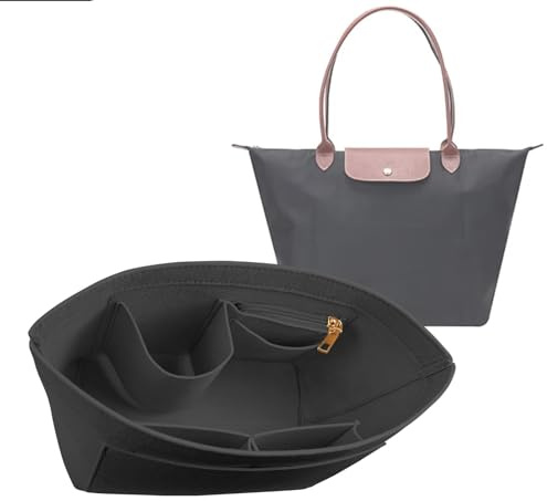 Lckaey Y012-darkgrey-L Organiseur de sac à main pour sac Le pliage, taille L, gris foncé
