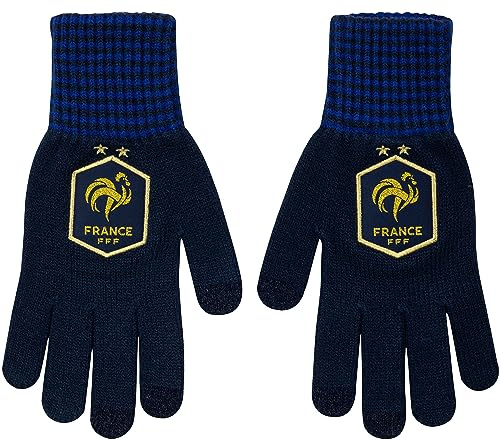 FFF handskar officiell kollektion Frankrike fotbollslag - herr, Marinblå, L-XL