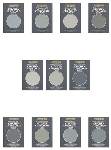 Rust-Oleum Kitchen Cupboard Paint in Matt Finish – Dusky Greys Tester Box