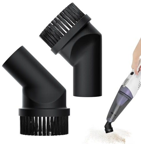 Lot de 2 Brosse à Poussière Aspirateur de 35 MM, Brosse D'aspiration pour Suceur pour Meubles Avec Articulation Pivotante Flexible, Embout Brosse pour Aspirateur, Accessoires D'aspirateur Universels
