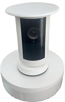 Weather Shield Cover for Ring Outdoor 2K Camera, Rain Snow Protection, White PETG Housing (White)