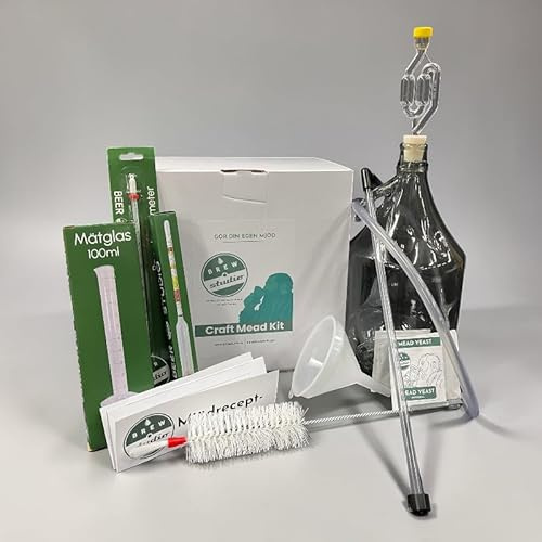 Starter Pack 5L | Kit per la produzione di mead | Set completo di fermentazione del latte | Prepara il proprio latte a casa | Kit per la realizzazione di Mead | Regalo per birra domestica