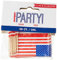 Cupcake Toppers - US-amerikanisches Flaggendesign, Mehrfarbig - 30er Packung