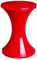 Designklassiker Hocker Tam Tam Pop mit Stauraum unter der Sitzfläche, Stapelbar, leicht, rot