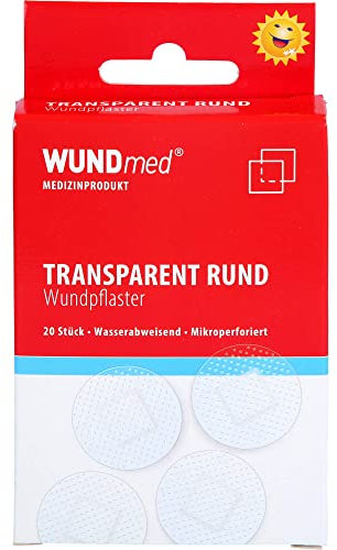 Wundmed Wund-Pflaster rund transparent 2,5 cm, 20 St. Pflaster