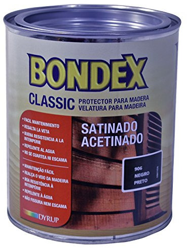 Bondex 4390 Barniz, Negro, 750 ml