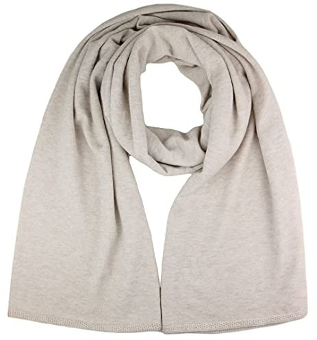 Ever Bloom Damen Schal, Strick Schale Lang, Weiches Halstuch, Leichter Winterschal Herbstschal Strickschal für Frauen und Mädchen, Einfarbig 176 * 62cm, Schal Farben:Beige