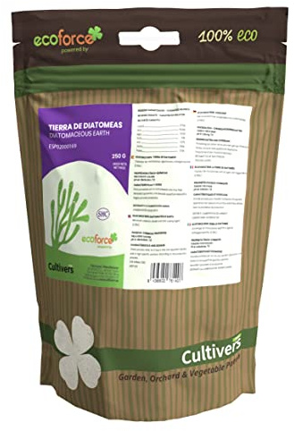 CULTIVERS Terra di Diatomee Micronizzata 250 g Polvere Ultrafine Naturale Certificata ECOCERT Materia Prima da Alghe Fossilizzate ad Alto Contenuto di Silice