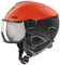 uvex instinct visor - Skihelm für Damen und Herren - mit Visier - individuelle Größenanpassung - fierce red - black matt - 59-61 cm