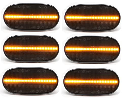 Passend für Mercedes Spinter W906 6x LED Seitenmarkierungsleuchten Schwarz 06-13 Positionsleuchten Begrenzungsleuchten Eintragungsfrei