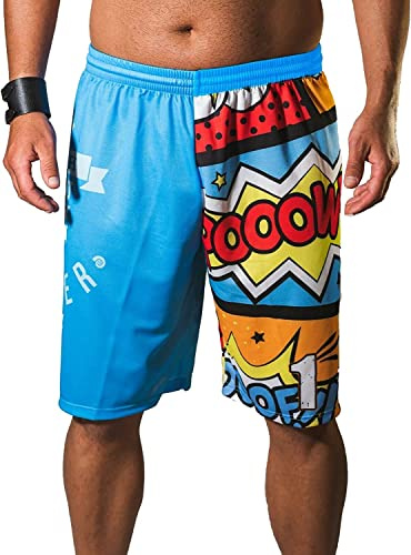 Footex Pantaloncini Beach Volley Mare Spiaggia Padel (Comics, L)