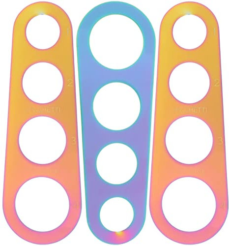 Alipis 3 Piezas Regla para Pasta De 4 Agujeros Medidor De Espaguetis Tenedor para Pasta Regla para Cocinar Pasta Regla De Espagueti Medida De Espaguetis Acero Inoxidable Fideos Finos